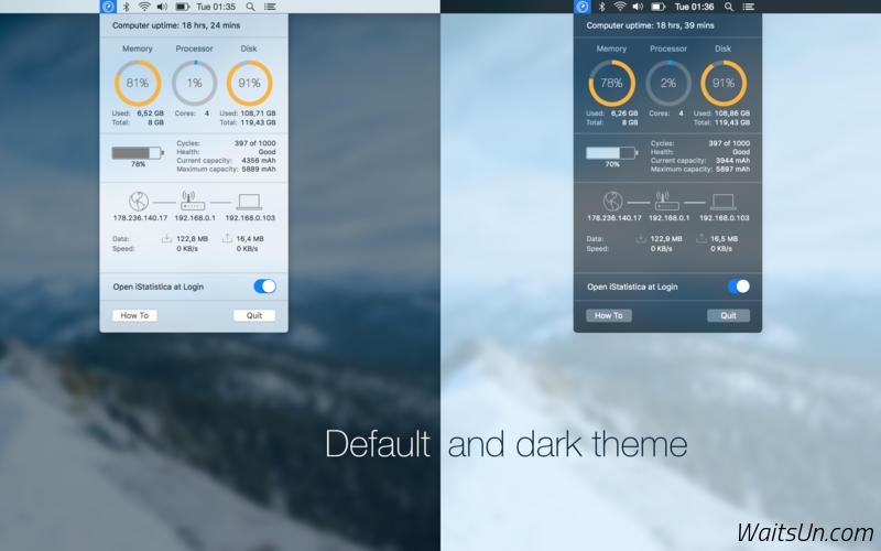iStatistica for Mac 1.2 激活版 – 优秀的系统监控工具
