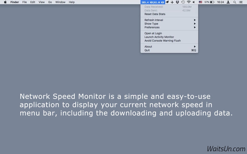 Network Speed Monitor for Mac 2.0.9 激活版 - Mac上优秀的菜单栏网速监控工具