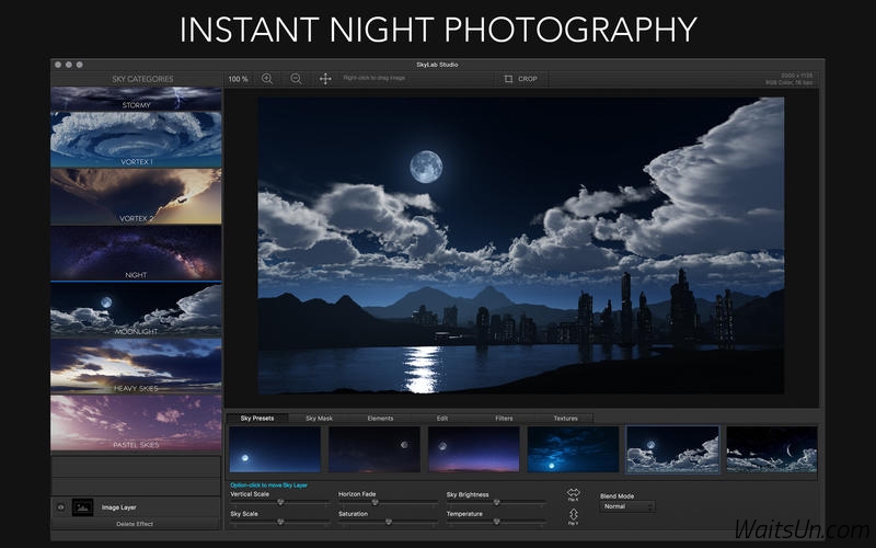 SkyLab Studio 2.5 Mac 破解版 - 优秀的天空白云图片特效工具